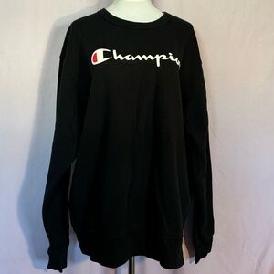 Champion Black Crewneck Sweatshirt